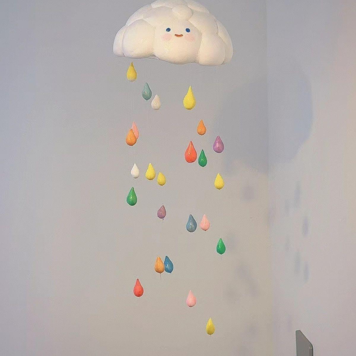 Handmade DIY Cute Cloud Clay Wind Chime Warm Pendant For Bedroom Living Room Decorative Hanging Craft Home Garden
Handmade DIY Cute Cloud Clay Wind Chime Warm Pendant For Bedroom Living Room Decorative Hanging Craft Home Garden