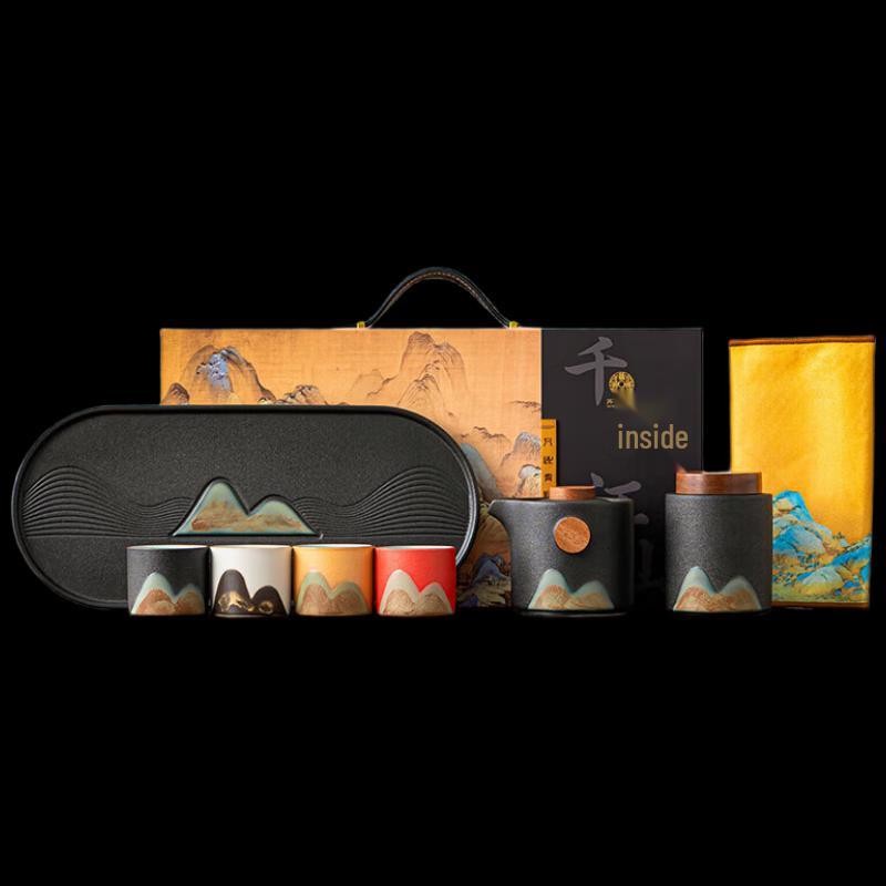 Hand-Painted Ceramic Tea Set - Thousands of Miles Landscape
Hand-Painted Ceramic Tea Set - Thousands of Miles Landscape