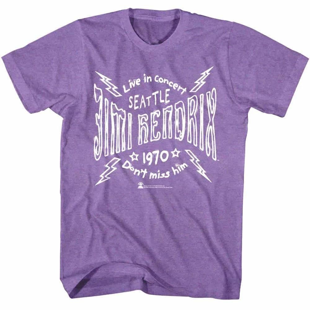 Jimi Hendrix Seattle Don t Miss Him Men s T-Shirt L
Jimi Hendrix Seattle Don t Miss Him Men s T-Shirt L