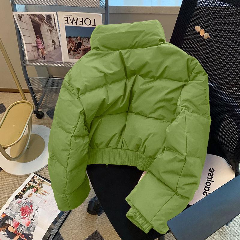 Женское зимнее зеленое стеганое пальто в корейском стиле - Хлопковая куртка высокого класса со стойкой, короткого свободного кроя и завышенной талией. S зелёный
Женское зимнее зеленое стеганое пальто в корейском стиле - Хлопковая куртка высокого класса со стойкой, короткого свободного кроя и завышенной талией. S зелёный