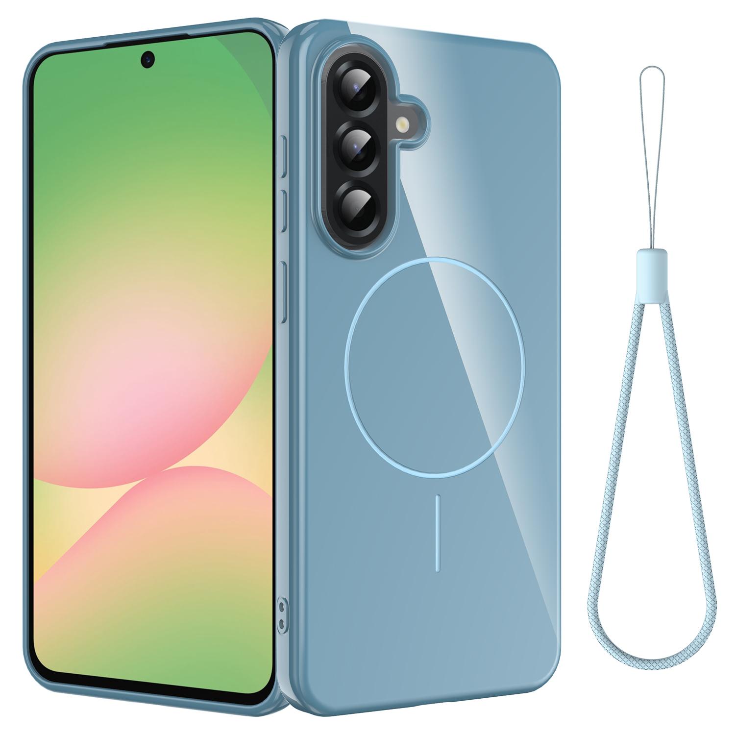 For Samsung Galaxy A55 5G Magnetic Case Compatible with MagSafe TPU Phone Back Cover with Lanyard Blue
For Samsung Galaxy A55 5G Magnetic Case Compatible with MagSafe TPU Phone Back Cover with Lanyard Blue