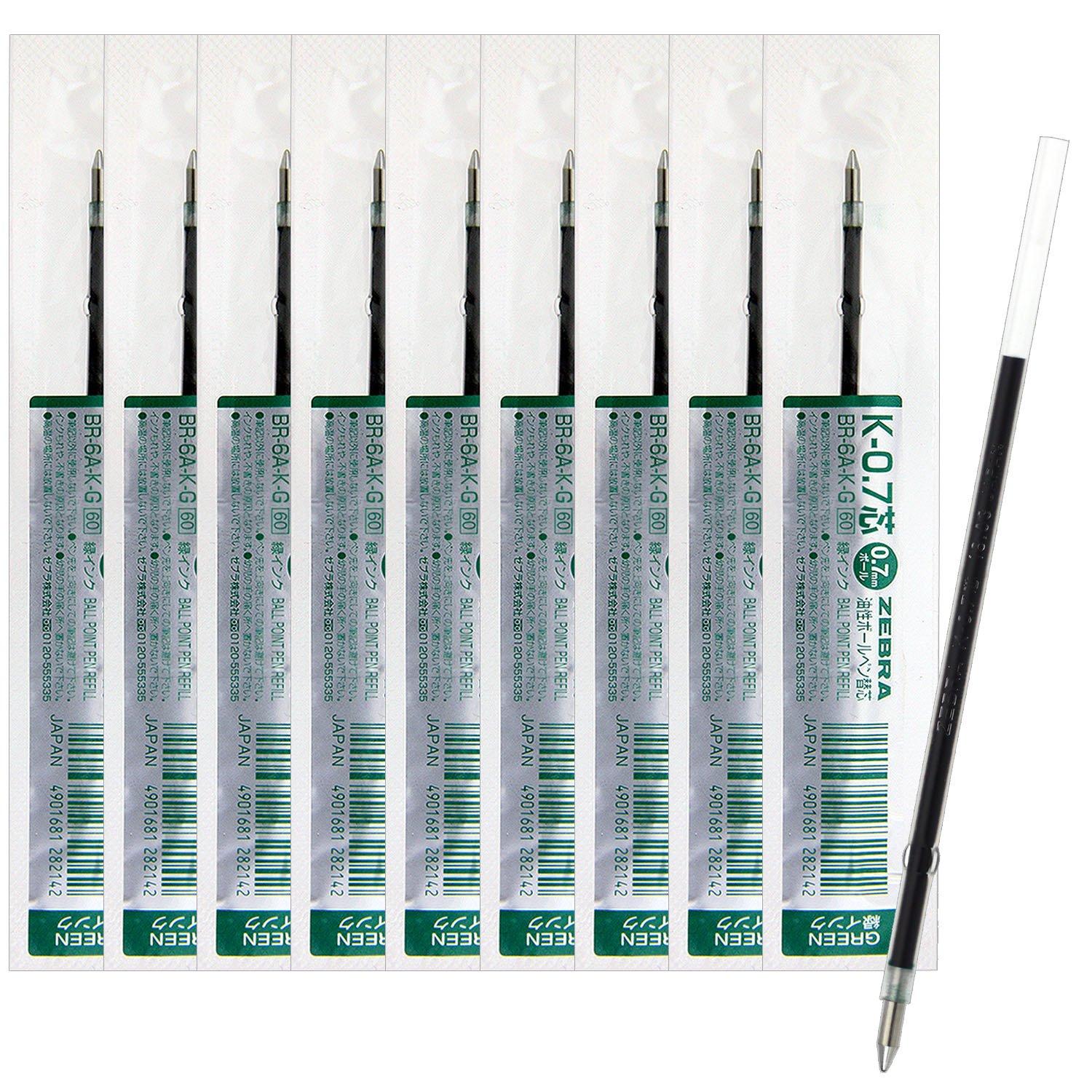 ZEBRA ballpoint pen refill Jimnock lead green 10 pieces oil-based K-0.7 B-BR-6A-K-G
ZEBRA ballpoint pen refill Jimnock lead green 10 pieces oil-based K-0.7 B-BR-6A-K-G