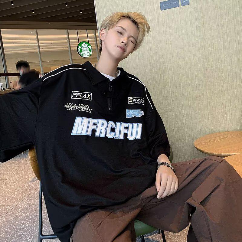 Мужская рубашка-поло American Heavyweight - С коротким рукавом, Летняя футболка с лацканами, Повседневный дизайн в гонконгском стиле 2XL чёрный
Мужская рубашка-поло American Heavyweight - С коротким рукавом, Летняя футболка с лацканами, Повседневный дизайн в гонконгском стиле 2XL чёрный