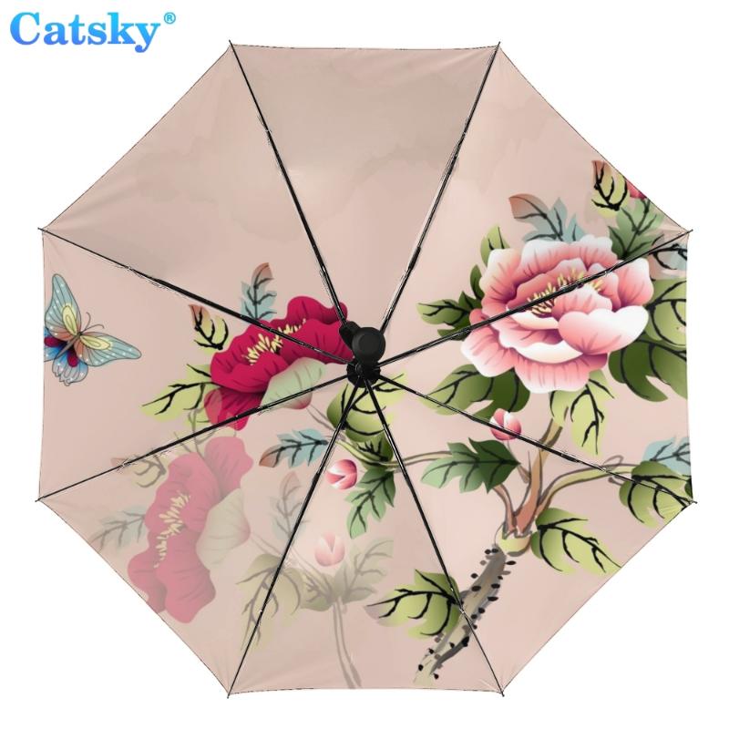 Полностью автоматический трехстворчатый складной зонт с китайской росписью и черным покрытием, анти-УФ-защита от солнца, женский зонтик от дождя
Полностью автоматический трехстворчатый складной зонт с китайской росписью и черным покрытием, анти-УФ-защита от солнца, женский зонтик от дождя