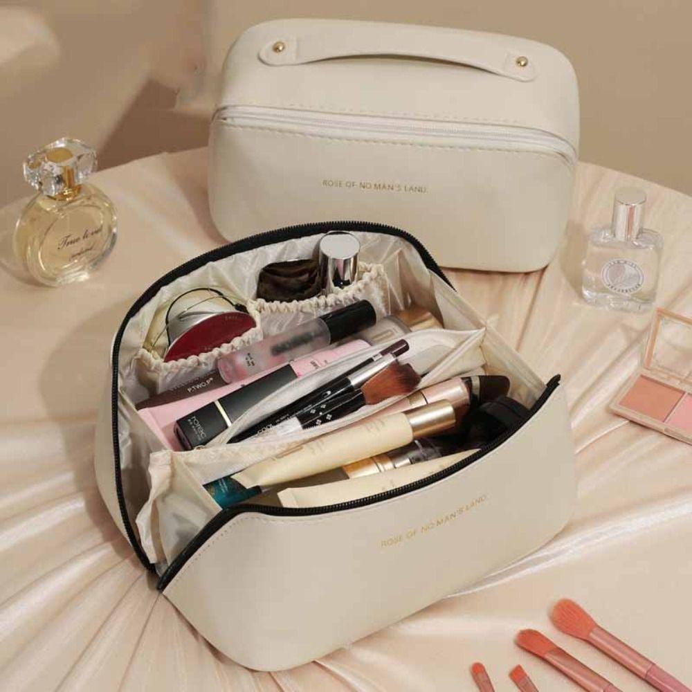 Zipper PU Leather Cosmetic Bag Detachable Travel Wash Bag Fashion Pillow Makeup Pouch Outdoor Black(Style B)
Zipper PU Leather Cosmetic Bag Detachable Travel Wash Bag Fashion Pillow Makeup Pouch Outdoor Black(Style B)