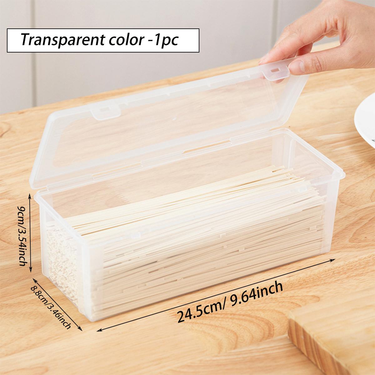 1pc/2pcs food with lid, spaghetti storage container snap seal moisture-proof noodle box grain storage box kitchen organizer
1pc/2pcs food with lid, spaghetti storage container snap seal moisture-proof noodle box grain storage box kitchen organizer