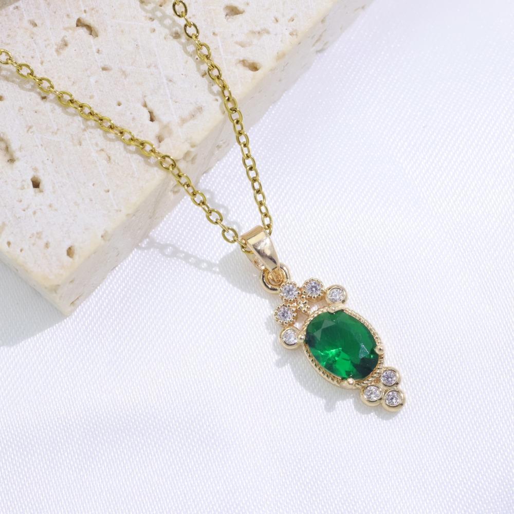 Fashion Geometry Pendant Necklaces for Women Fashion Zirconia Necklace Wedding Party Jewelry Accessories зелений
Fashion Geometry Pendant Necklaces for Women Fashion Zirconia Necklace Wedding Party Jewelry Accessories зелений