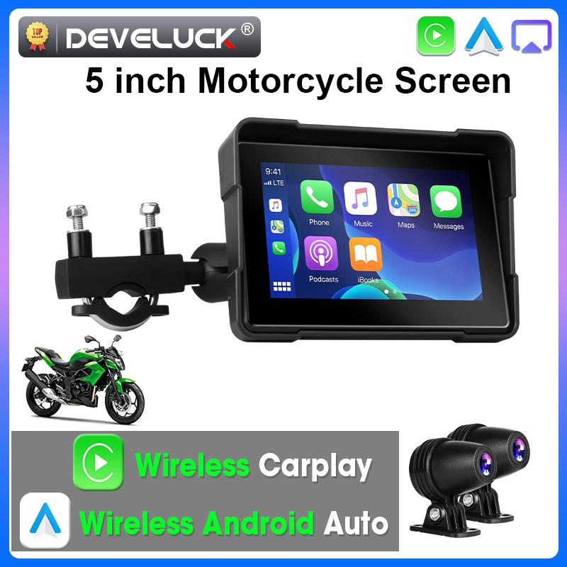 5inch Motorcycle DVR GPS Navigation Wireless Carplay Android Auto IPX7 Waterproof Display Screen Portable Bluetooth Moto Monitor
5inch Motorcycle DVR GPS Navigation Wireless Carplay Android Auto IPX7 Waterproof Display Screen Portable Bluetooth Moto Monitor