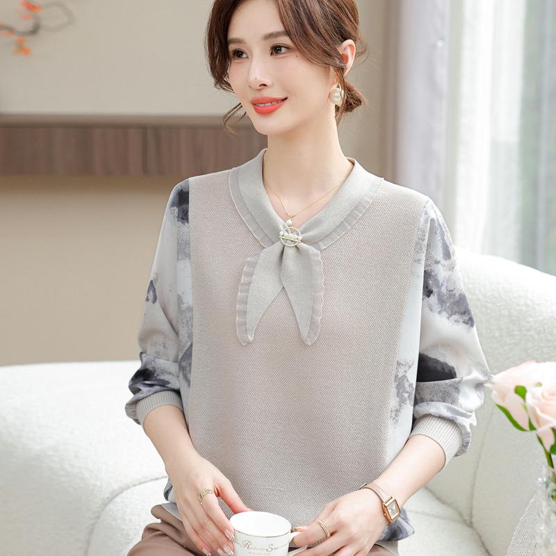 Mom s Chiffon Knit Long-Sleeve T-Shirt: 2026 New Style for Middle-Aged & Elderly Women XL (115-125 jin)
Mom s Chiffon Knit Long-Sleeve T-Shirt: 2026 New Style for Middle-Aged & Elderly Women XL (115-125 jin)