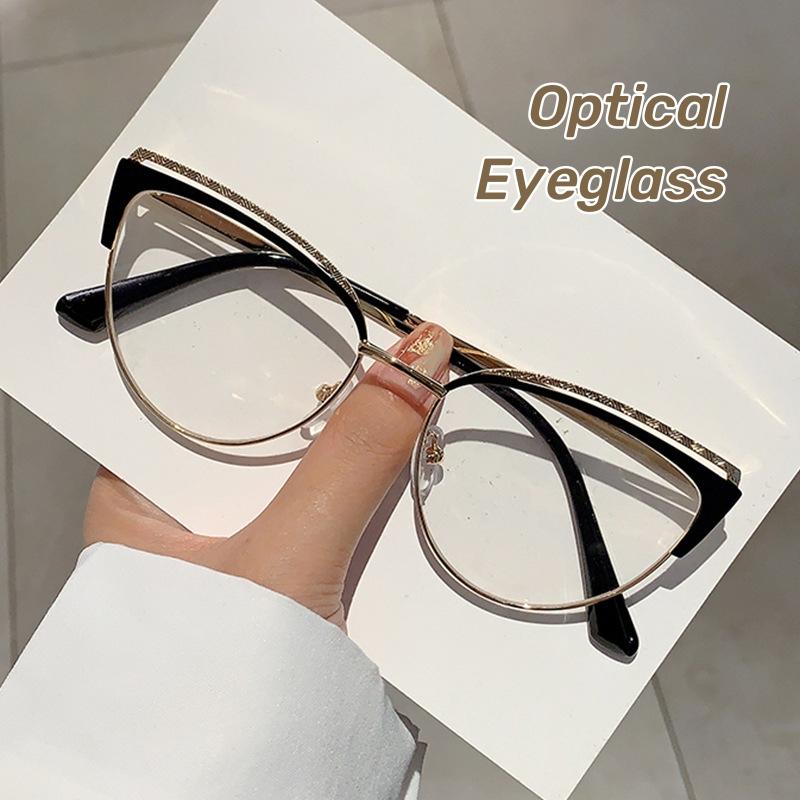 Frame Women s Metal Hollowed Out Optical Spectacle Eyeglass Fashionable New Cat-eye Plain Glasses Anti-blue Light Glasses
Frame Women s Metal Hollowed Out Optical Spectacle Eyeglass Fashionable New Cat-eye Plain Glasses Anti-blue Light Glasses