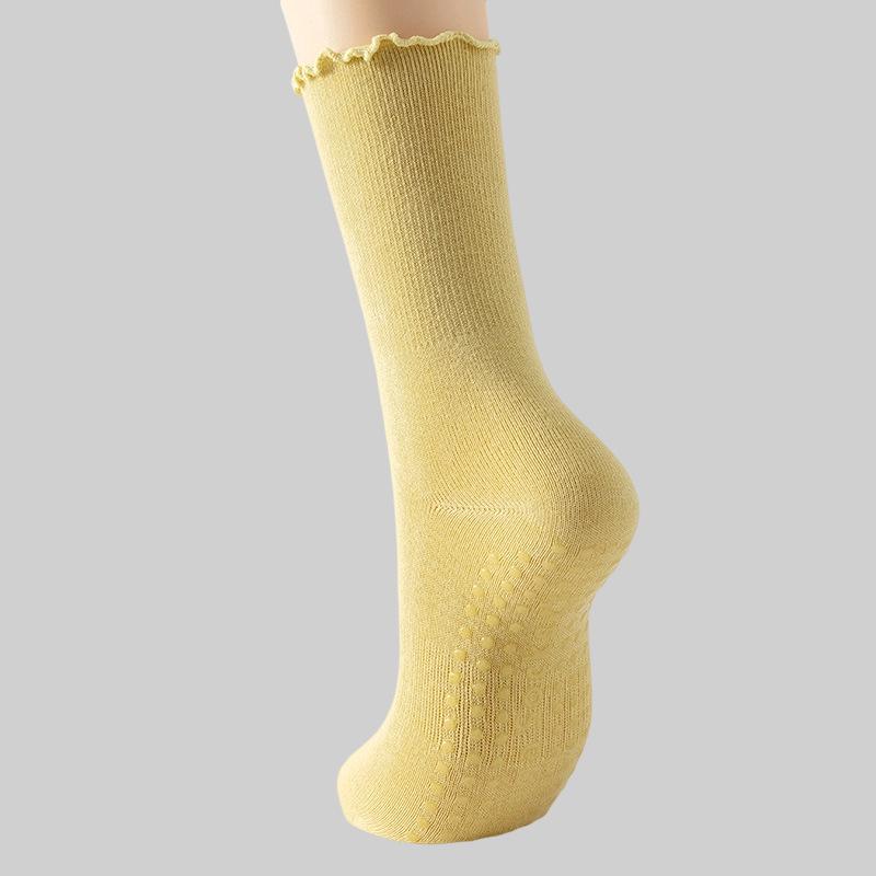 Женские нескользящие носки для йоги выше колена с оборкой и высоким голенищем, не скатывающиеся One Size жёлтый
Женские нескользящие носки для йоги выше колена с оборкой и высоким голенищем, не скатывающиеся One Size жёлтый