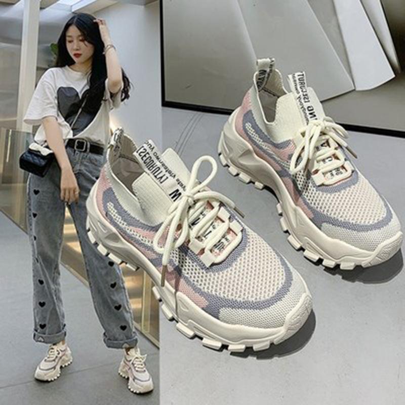 Summer new women s shoes fly-woven breathable mesh trendy pointed sneakers wholesale thick-soled fashionable and comfortable dad shoes 36 бежевый
Summer new women s shoes fly-woven breathable mesh trendy pointed sneakers wholesale thick-soled fashionable and comfortable dad shoes 36 бежевый