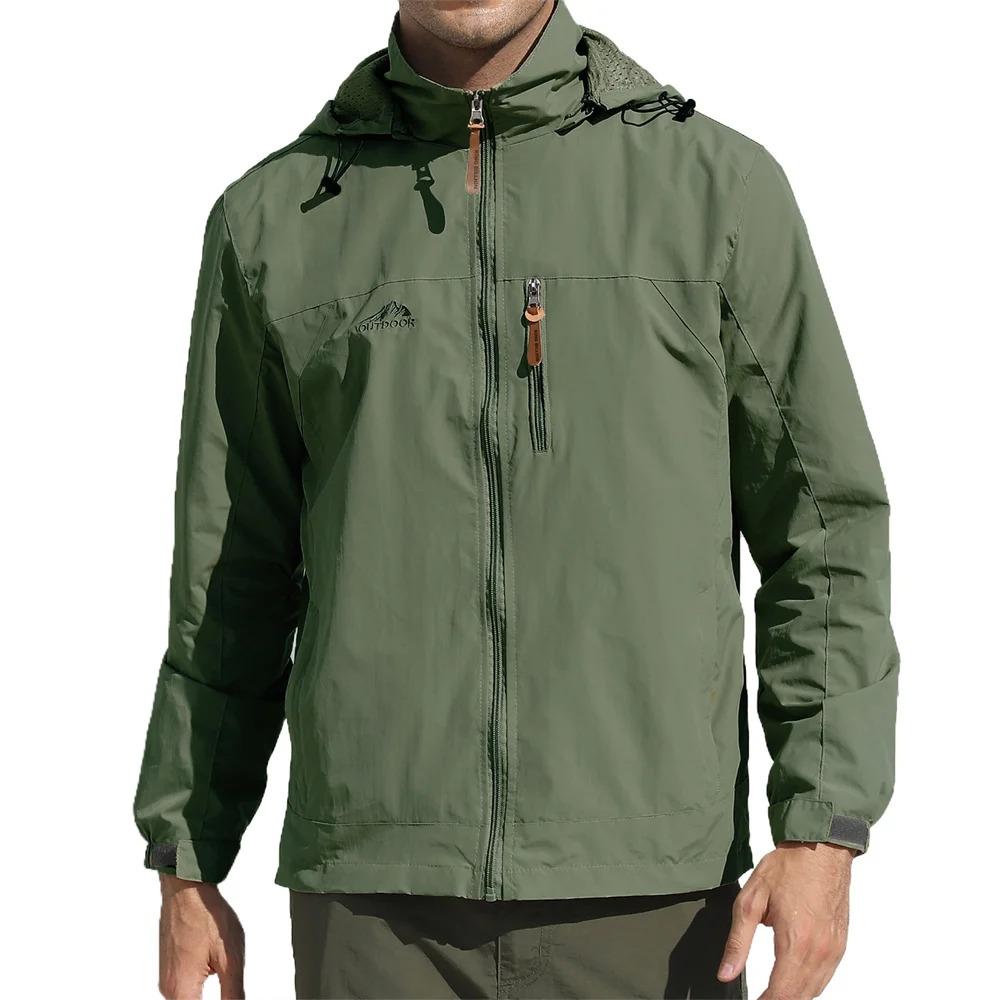 Мужская весенне-осенняя тонкая куртка с капюшоном, водонепроницаемой и сетчатой подкладкой, регулируемыми манжетами, для активного отдыха, повседневная, варианты расцветок S армия зеленый
Мужская весенне-осенняя тонкая куртка с капюшоном, водонепроницаемой и сетчатой подкладкой, регулируемыми манжетами, для активного отдыха, повседневная, варианты расцветок S армия зеленый