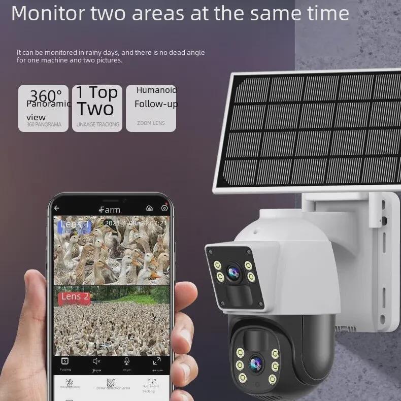 360° HD сонячна камера з подвійним об’єктивом, двома екранами та 4G для віддаленого перегляду
360° HD сонячна камера з подвійним об’єктивом, двома екранами та 4G для віддаленого перегляду
