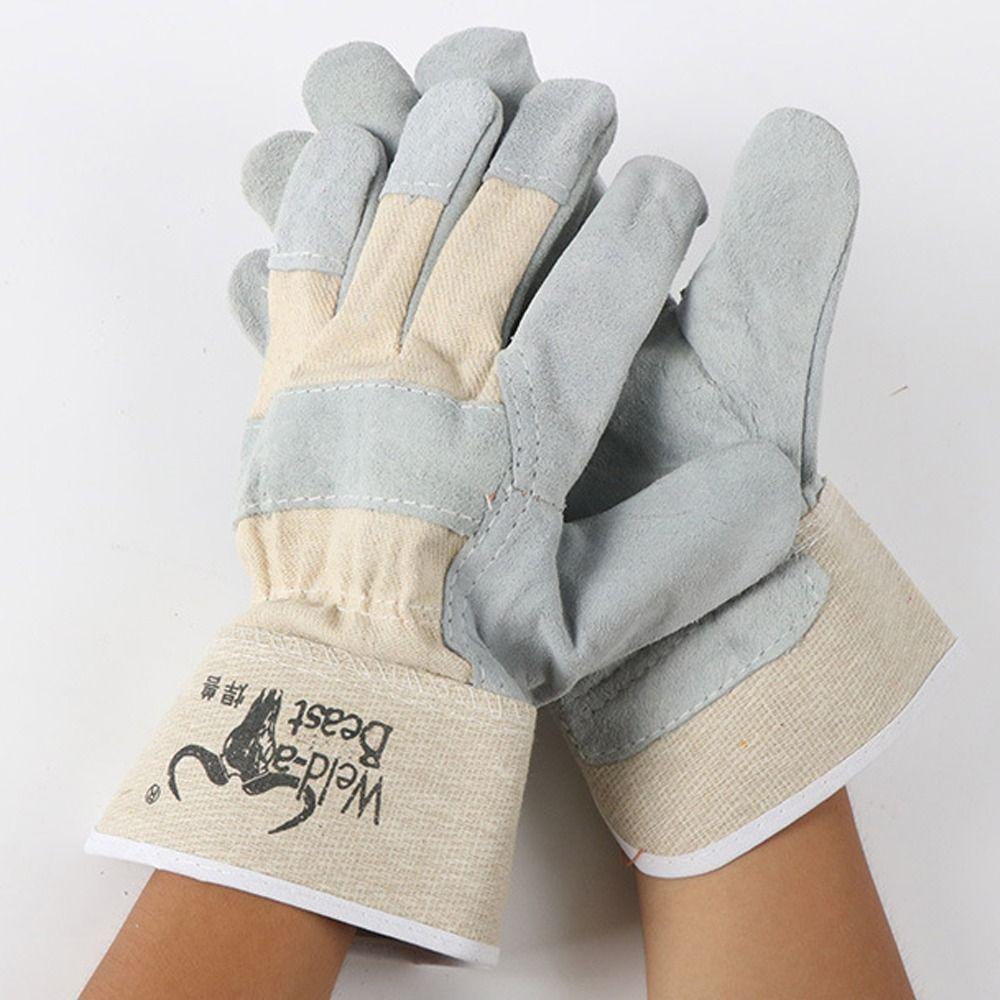 1 Pair Abrasion Resistant Leather Welding Gloves Labor Protection Welder Gloves Moving Households синій
1 Pair Abrasion Resistant Leather Welding Gloves Labor Protection Welder Gloves Moving Households синій