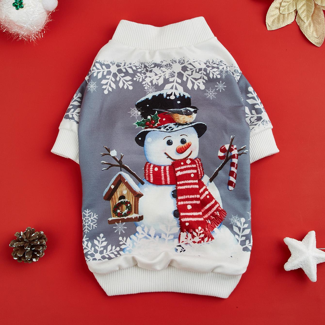 Dog Hoodies Puppy with Cute Snowman Printed Sweatshirts for Small Medium Dog Cat Soft and Comfort Shirts Christmas Dog Pajamas XS(old) серый
Dog Hoodies Puppy with Cute Snowman Printed Sweatshirts for Small Medium Dog Cat Soft and Comfort Shirts Christmas Dog Pajamas XS(old) серый