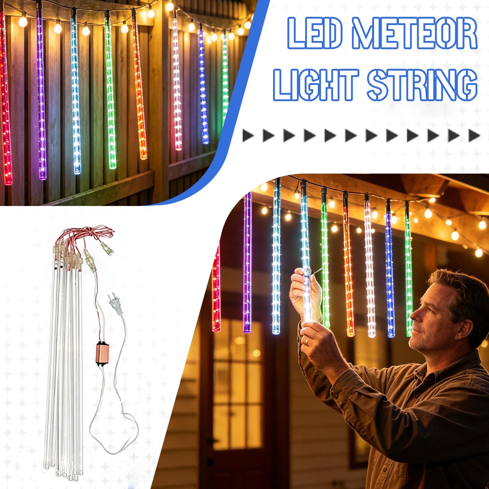 8 Tubular LED Meteor Shower Lights with Power Cord and Connector for Outdoor Indoor Decorative Lighting Display One Size
8 Tubular LED Meteor Shower Lights with Power Cord and Connector for Outdoor Indoor Decorative Lighting Display One Size