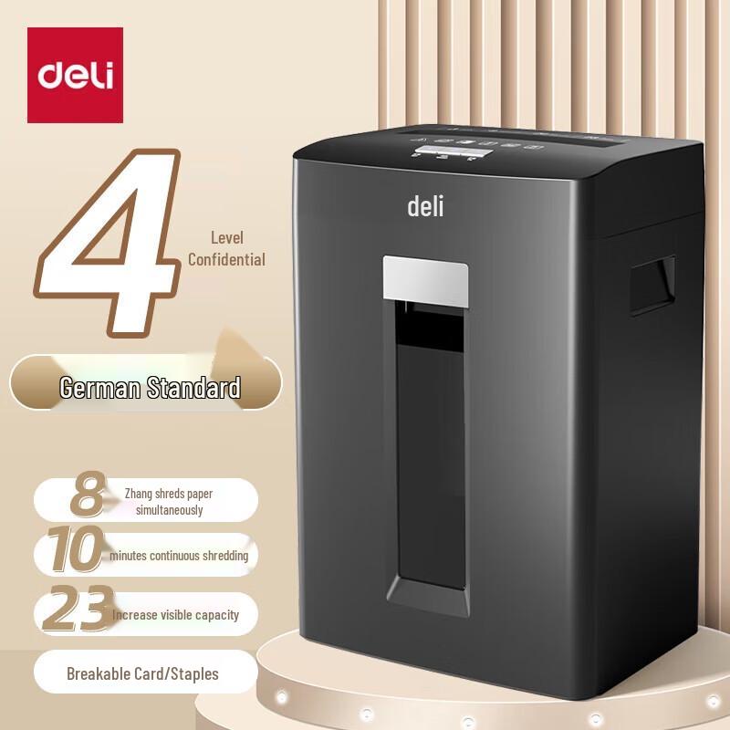 Deli P-4 Particle Cut Paper Shredder CN plug (adapter included)
Deli P-4 Particle Cut Paper Shredder CN plug (adapter included)