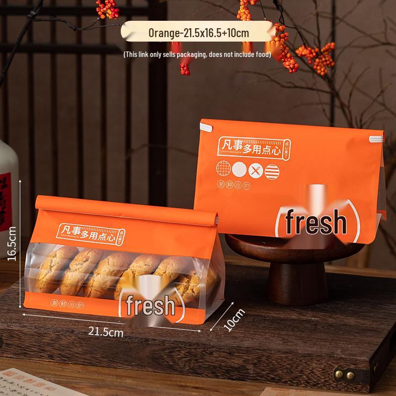 Oil-Proof Window Bag for Peach Crisp, Wife Cake, and Fresh Flower Cake - Traditional Chinese Pastry Packaging
Oil-Proof Window Bag for Peach Crisp, Wife Cake, and Fresh Flower Cake - Traditional Chinese Pastry Packaging