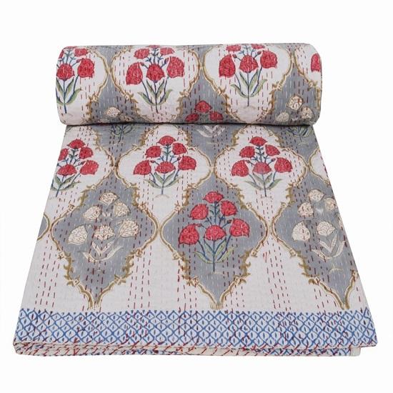 Индийский ручной блок Twin Size Хлопковое постельное белье Одеяло ручной работы Kantha Quilt Богемное покрывало Throw Kantha Queen Quilt White Reversible Gudari
Индийский ручной блок Twin Size Хлопковое постельное белье Одеяло ручной работы Kantha Quilt Богемное покрывало Throw Kantha Queen Quilt White Reversible Gudari