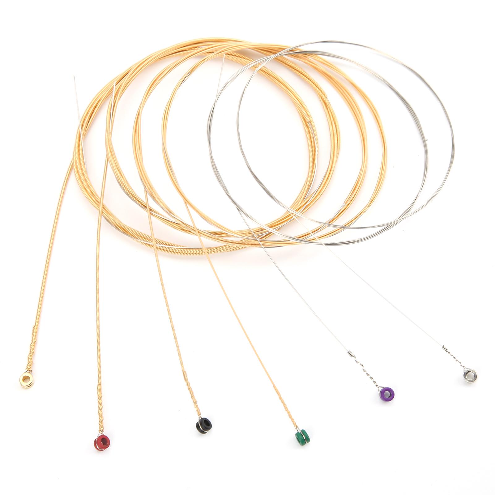 6 шт. Струны для гитары Стальной сердечник Фосфорно-бронзовый сплав Навивка Аксессуары для струнных инструментов
6 шт. Струны для гитары Стальной сердечник Фосфорно-бронзовый сплав Навивка Аксессуары для струнных инструментов