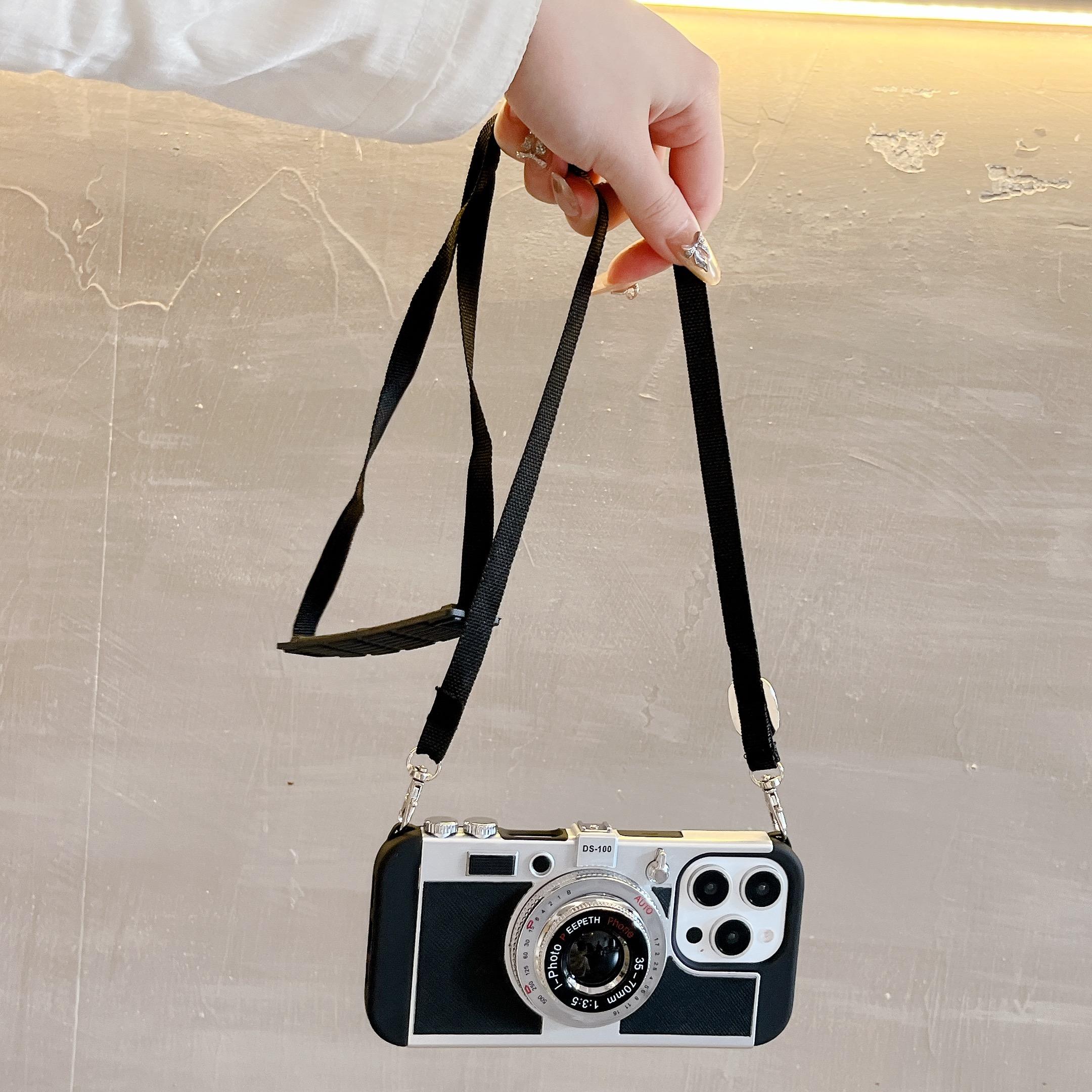 For iPhone 14 Pro Max Case Vintage Style Camera Design Phone Cover with Crossbody Strap As Shown A
For iPhone 14 Pro Max Case Vintage Style Camera Design Phone Cover with Crossbody Strap As Shown A