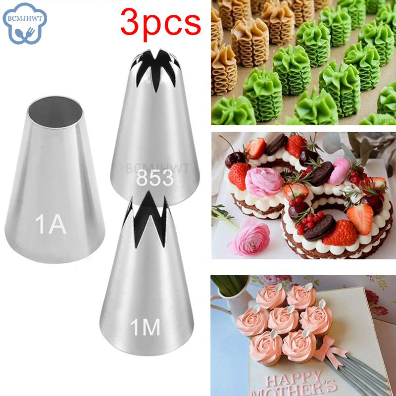 3pcs Flower Round Cake Cream Decoration Tips Pastry Tools Stainless Steel Piping Icing Nozzle Cupcake Head Dessert Decorators
3pcs Flower Round Cake Cream Decoration Tips Pastry Tools Stainless Steel Piping Icing Nozzle Cupcake Head Dessert Decorators