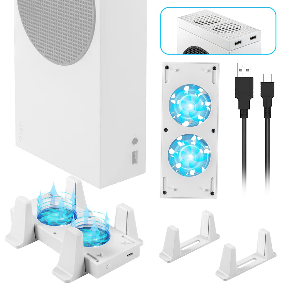 Fan Stand for Xbox Series S Compatible only with Xbox Series S Dual Purpose Cooling Fan Cooler System Dock Station Accessory 3 Speed Adjustable 2
Fan Stand for Xbox Series S Compatible only with Xbox Series S Dual Purpose Cooling Fan Cooler System Dock Station Accessory 3 Speed Adjustable 2