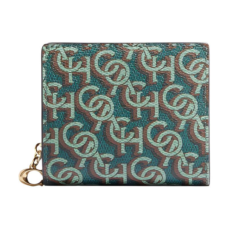 COACH Snap Wallet 11 Classic Presbyopia Folding Coated Canvas and Leather Wallet Women s Green зелений
COACH Snap Wallet 11 Classic Presbyopia Folding Coated Canvas and Leather Wallet Women s Green зелений