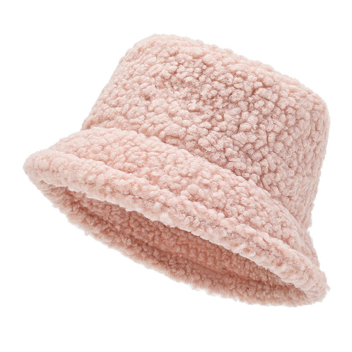 Unisex Solid Color Personality Lambhair Bucket Hats Warm Fishermen Caps Outdoor Casual Cap Sunscreen Hat рожевий
Unisex Solid Color Personality Lambhair Bucket Hats Warm Fishermen Caps Outdoor Casual Cap Sunscreen Hat рожевий