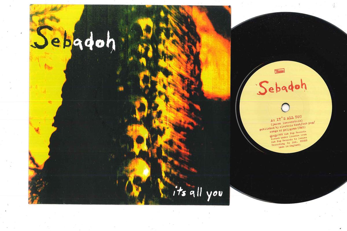 7inch Record SEBADOH - It s All You / Emmett Pig RUG89 DOMINO 1999 UK Rock Used
7inch Record SEBADOH - It s All You / Emmett Pig RUG89 DOMINO 1999 UK Rock Used