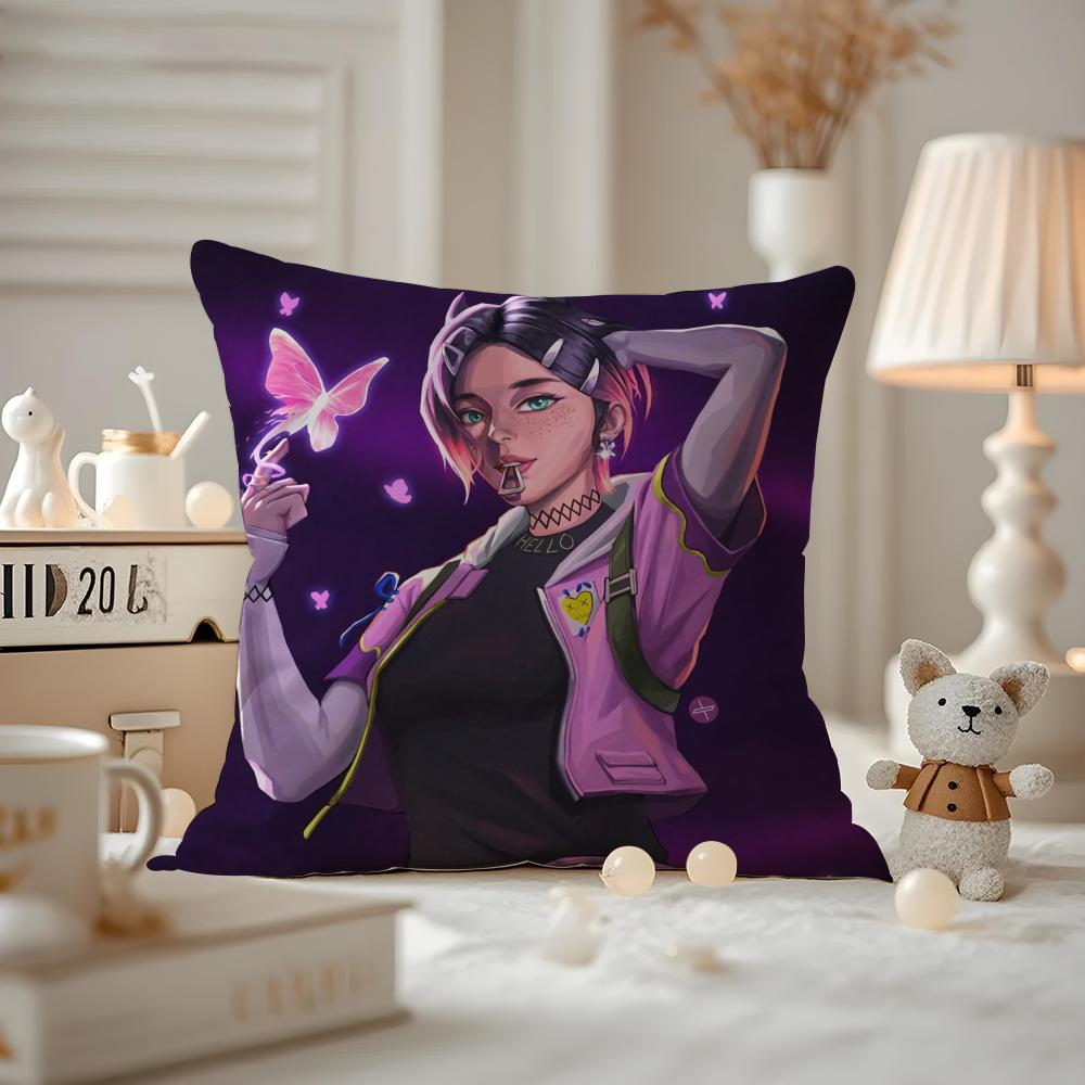 V-Valorant CLOVEGame Cushion Cover Anti-dustmite Pillowcase Invisible Zipper Silky Short Plush Sofa Cushion Cover 30cmx30cm
V-Valorant CLOVEGame Cushion Cover Anti-dustmite Pillowcase Invisible Zipper Silky Short Plush Sofa Cushion Cover 30cmx30cm