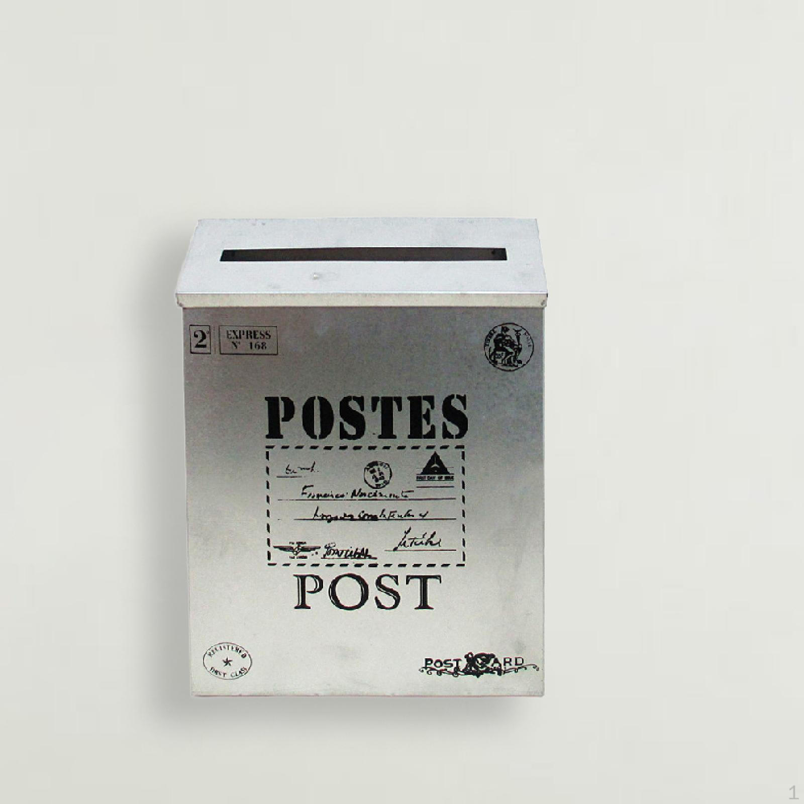 Classic Post Box Outdoor Mailbox Letter Storage Decoration Silvery
Classic Post Box Outdoor Mailbox Letter Storage Decoration Silvery