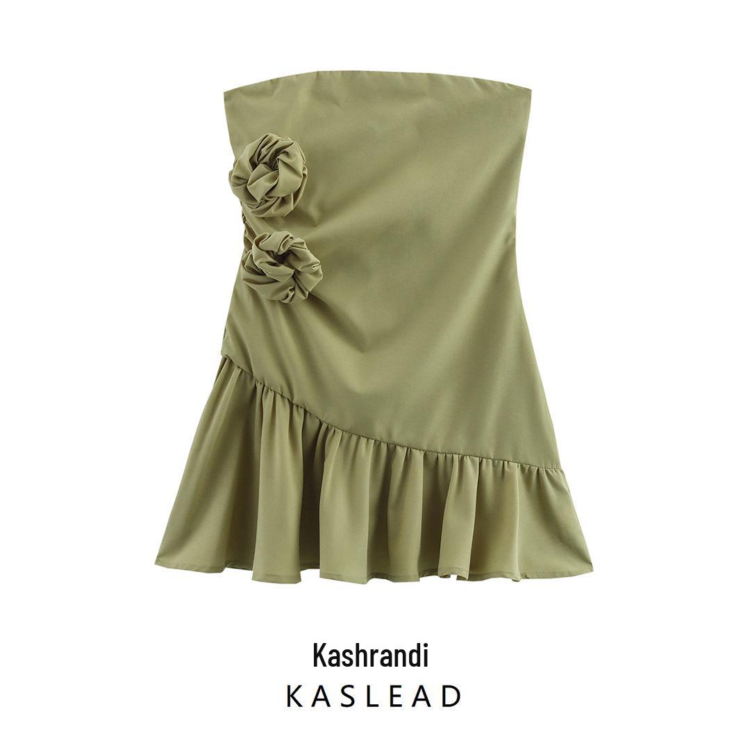 2025 Spring Green Strapless Dress with 3D Floral Design - European & American Fashion Style Large зелёный
2025 Spring Green Strapless Dress with 3D Floral Design - European & American Fashion Style Large зелёный