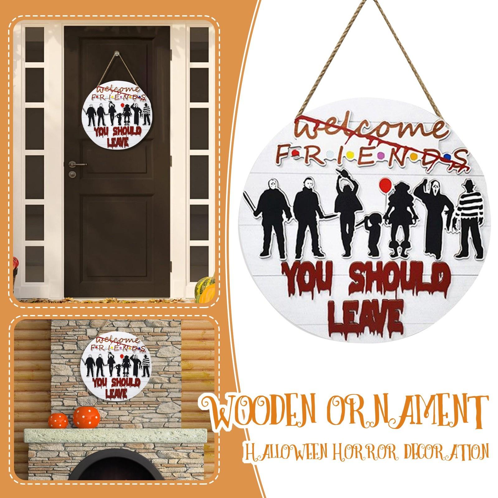 Деревянная табличка на дверь на Хэллоуин, украшение, подвеска, украшение, атмосфера фестиваля ужасов, подвеска на дверь
Деревянная табличка на дверь на Хэллоуин, украшение, подвеска, украшение, атмосфера фестиваля ужасов, подвеска на дверь