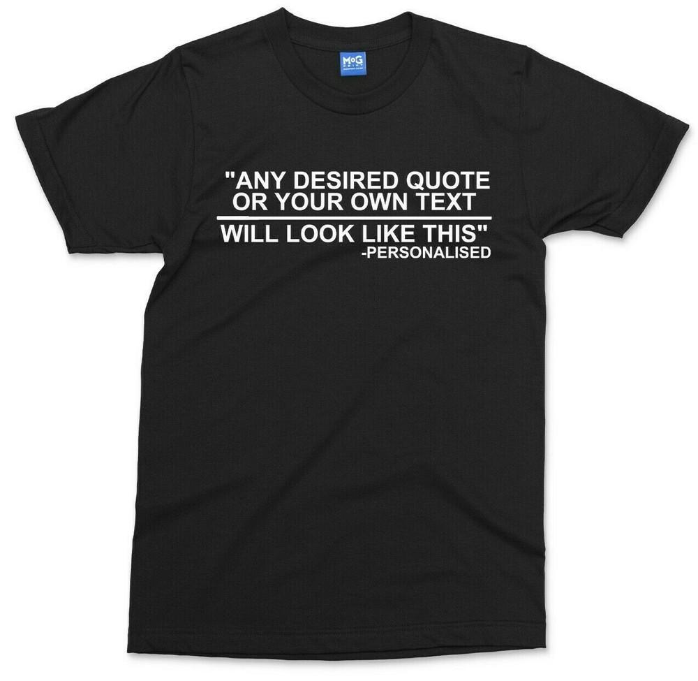 Personalised Any Quote/Text T-shirt Custom Message Name Quotation Birthday Top 2XL
Personalised Any Quote/Text T-shirt Custom Message Name Quotation Birthday Top 2XL