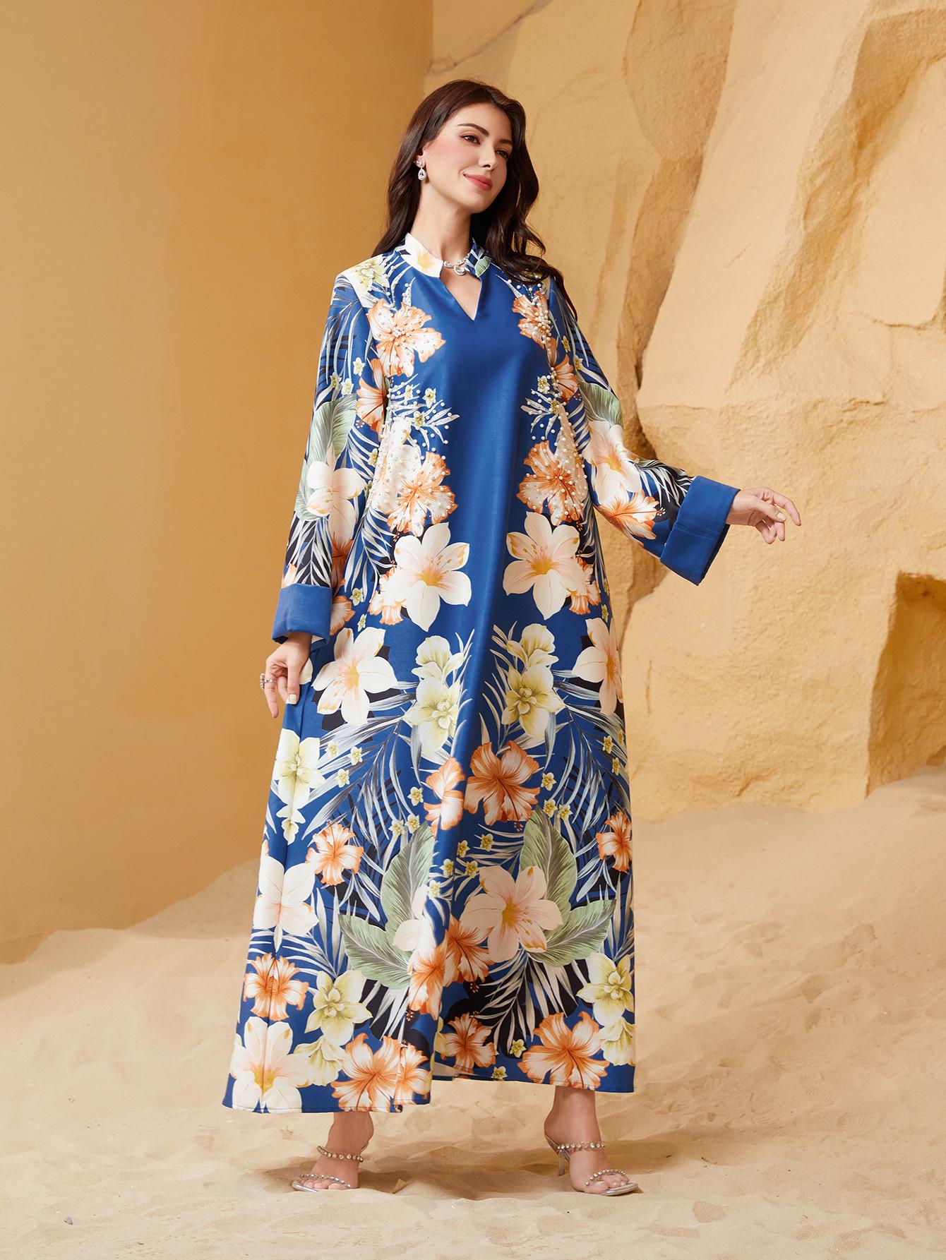 SW0910 Middle Eastern Inspired Muslim Women s Printed Abaya Dress S
SW0910 Middle Eastern Inspired Muslim Women s Printed Abaya Dress S