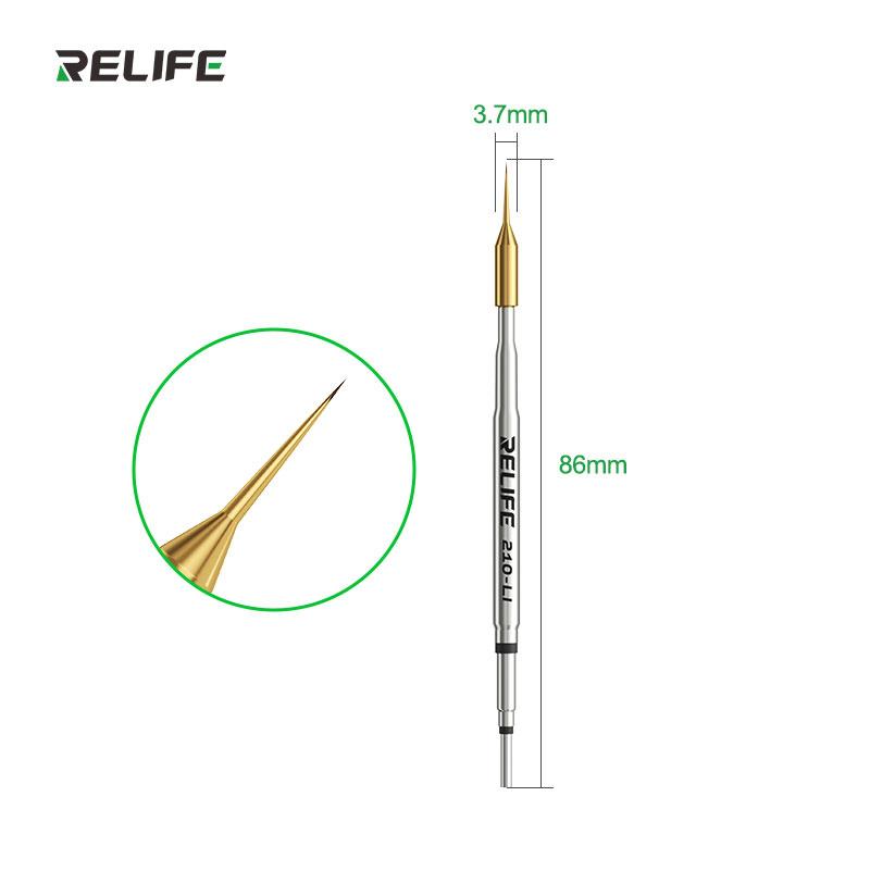 RELIFE 210-LI Precision Soldering Iron Tip, 0.1mm Super Fine Copper Tip Professional Welding Accessory for Smartphone tools
RELIFE 210-LI Precision Soldering Iron Tip, 0.1mm Super Fine Copper Tip Professional Welding Accessory for Smartphone tools