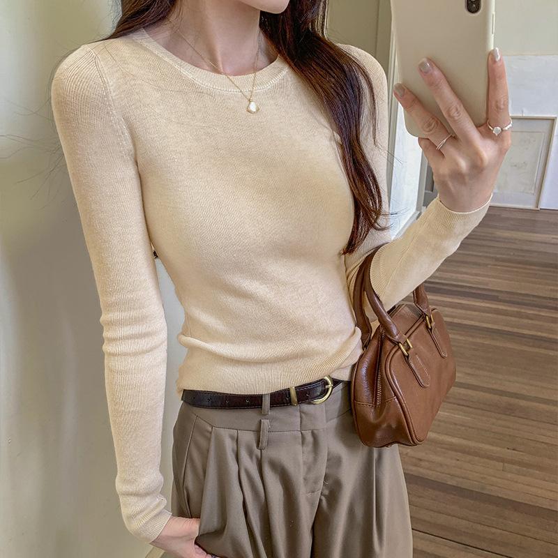 Autumn and winter Korean version crew-neck thin slim-fit basic simple all-in-one thin sweater long-sleeved bottom shirt blouse woman L
Autumn and winter Korean version crew-neck thin slim-fit basic simple all-in-one thin sweater long-sleeved bottom shirt blouse woman L