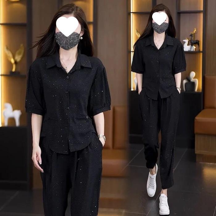 Street-breaking Age-reducing Fashion Harem Suit Women s Summer Dress with A Complete Set of Fashionable and Foreign-style Two-piece Suit 4XL чорний
Street-breaking Age-reducing Fashion Harem Suit Women s Summer Dress with A Complete Set of Fashionable and Foreign-style Two-piece Suit 4XL чорний