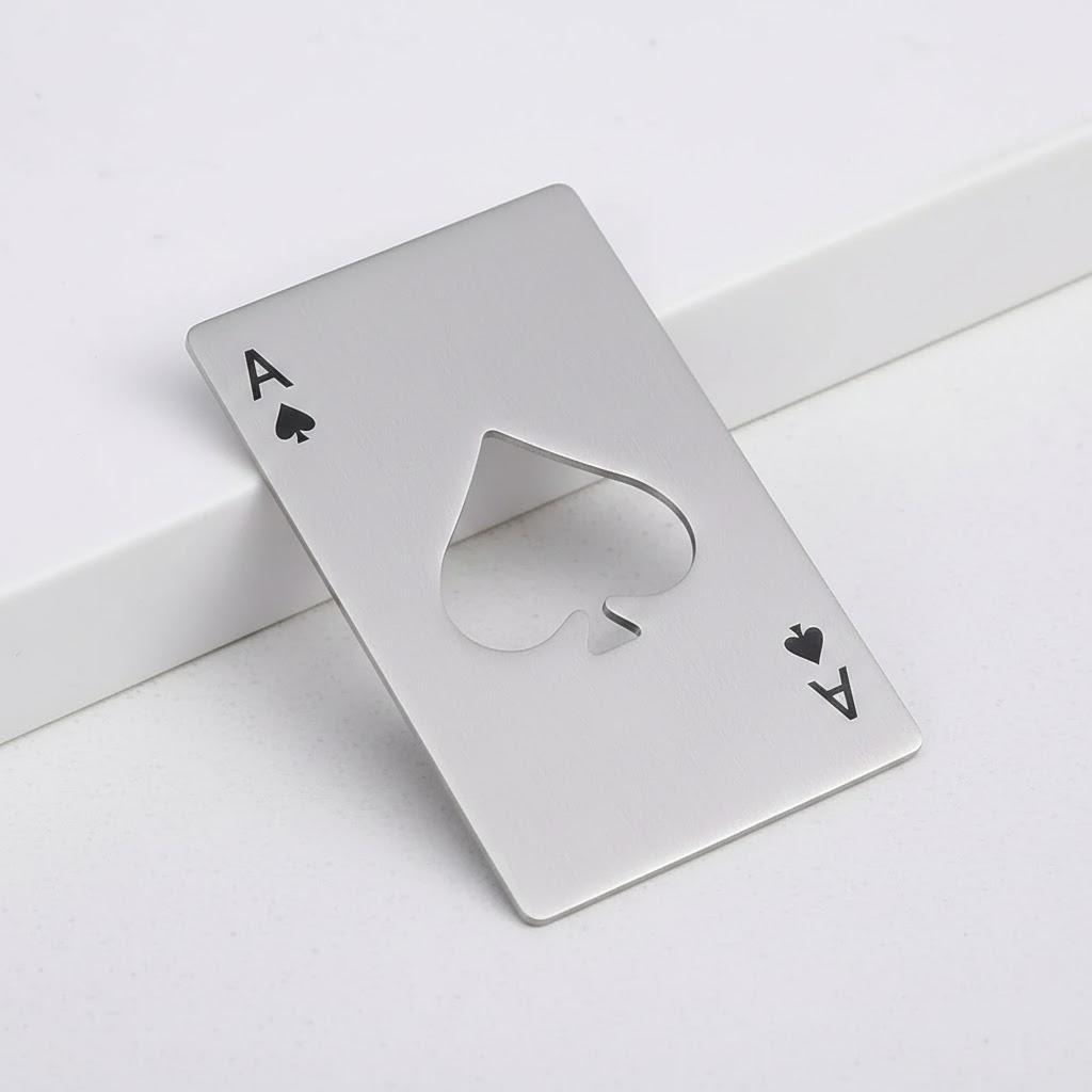 Ace of Spades Credit Card Shaped Stainless Steel Bottle Opener Home Beer Bottle Opener Tool срібний
Ace of Spades Credit Card Shaped Stainless Steel Bottle Opener Home Beer Bottle Opener Tool срібний