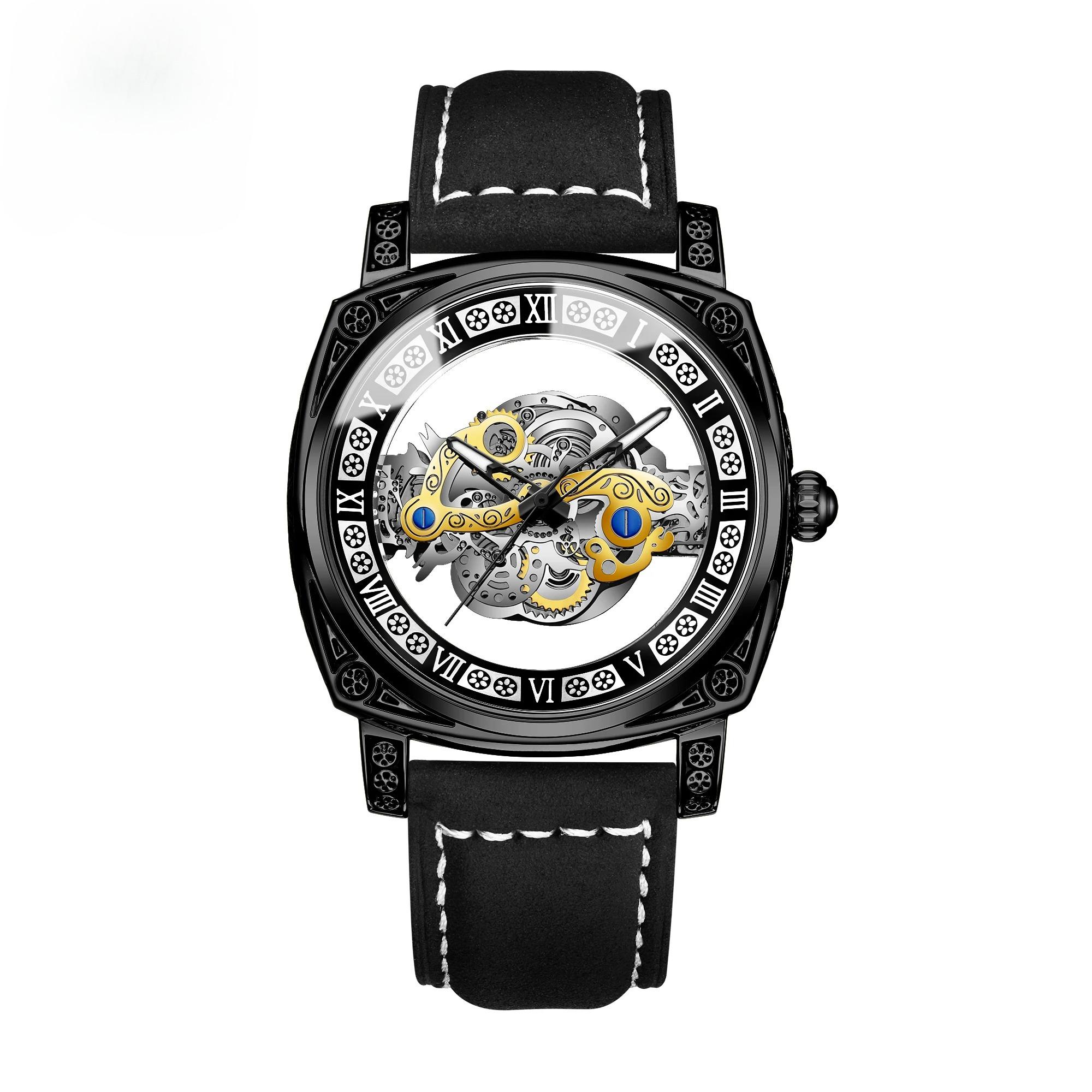 New Men Watch Skeleton Quartz Wristwatch Hollow Skeleton Retro Man Clock Top Brand Luxury Clock Men Watches Reloj Hombre чорний
New Men Watch Skeleton Quartz Wristwatch Hollow Skeleton Retro Man Clock Top Brand Luxury Clock Men Watches Reloj Hombre чорний