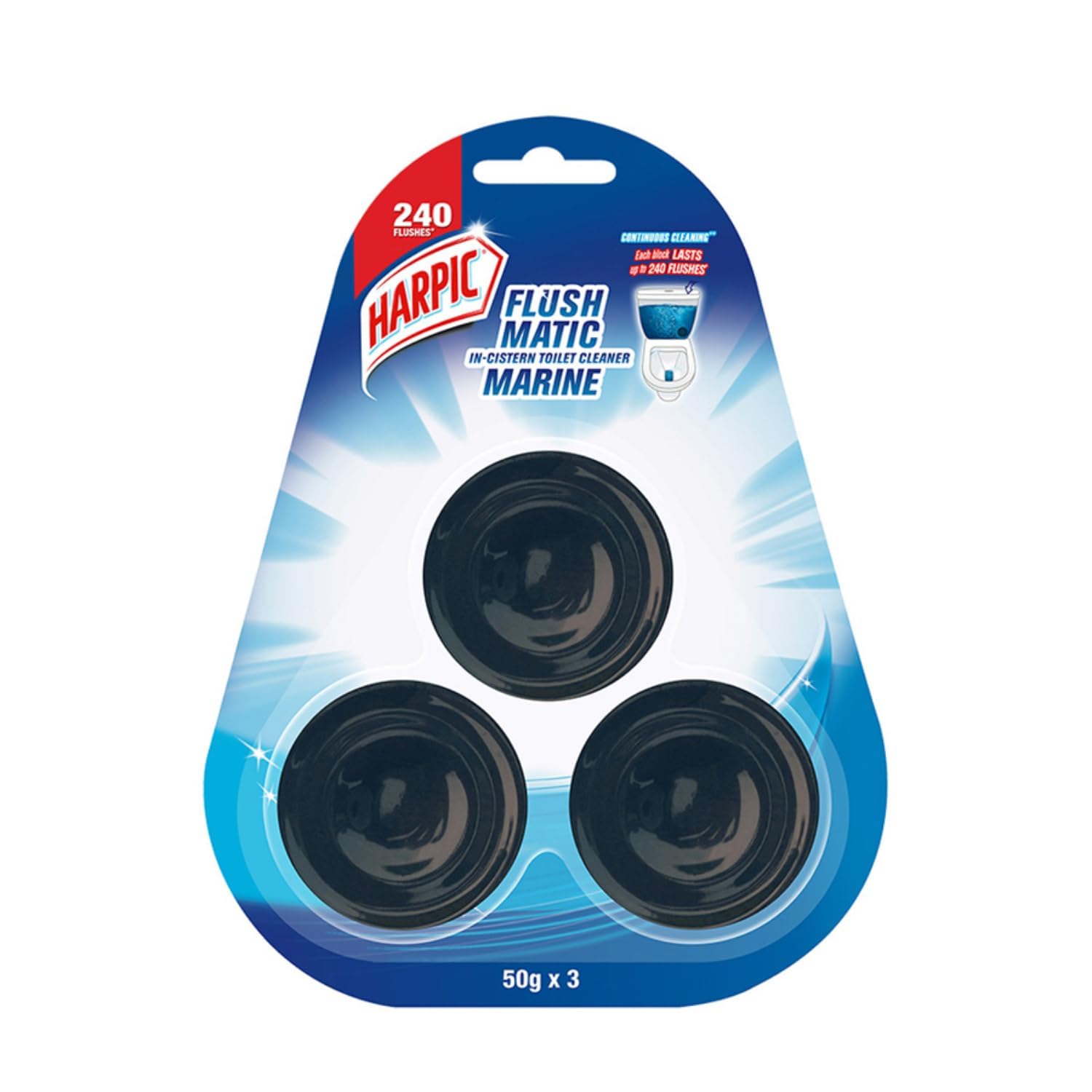 Harpic 150 г - Морські блоки для миття унітазів Flushmatic In-Cistern | Кульки для очищення туалетної води
Harpic 150 г - Морські блоки для миття унітазів Flushmatic In-Cistern | Кульки для очищення туалетної води
