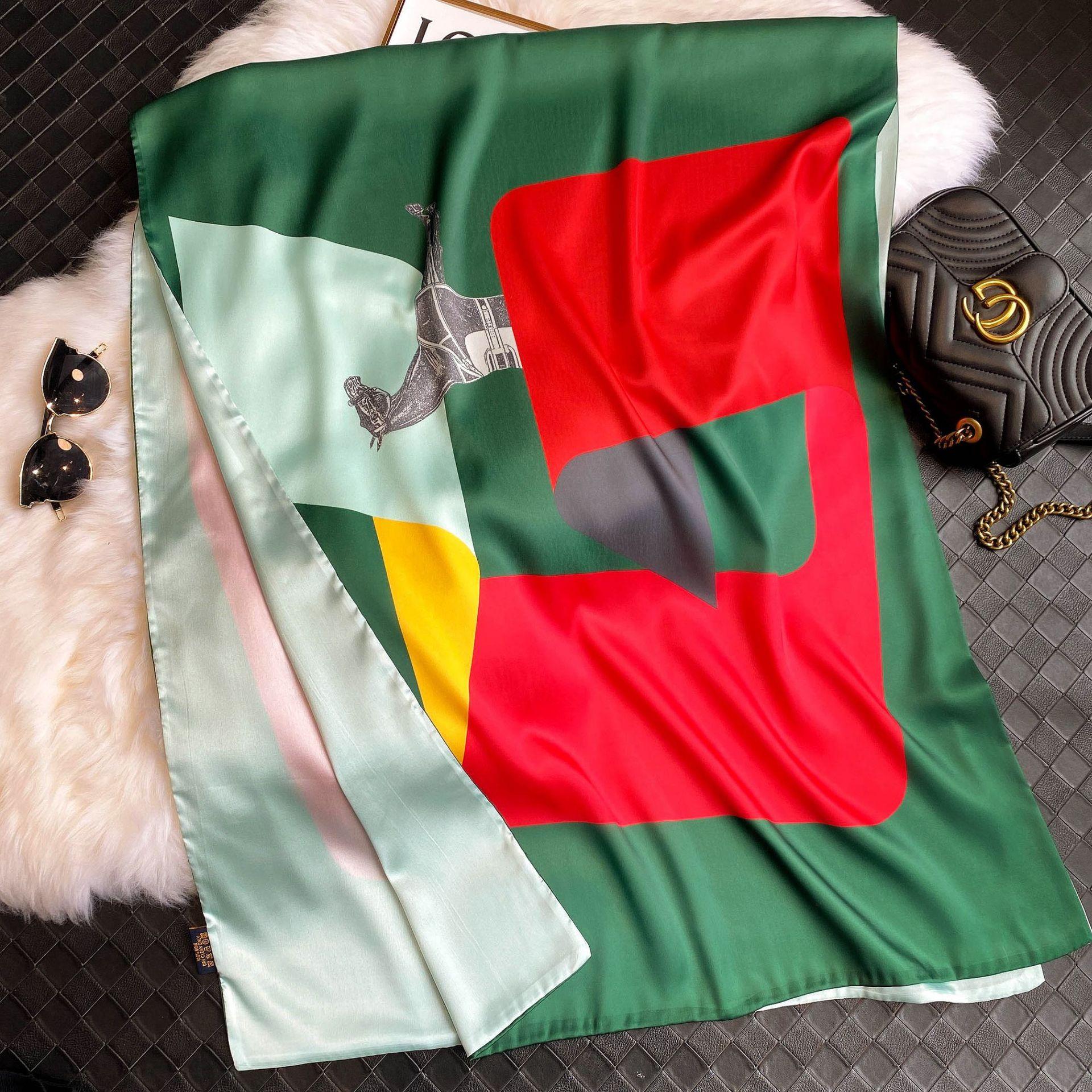 Высококачественные роскошные шелковые шарфы, повязка на голову, шарфы, шейный шарф для женщин, шелковый шарф с цепочкой, женская декоративная шаль 180-70cm
Высококачественные роскошные шелковые шарфы, повязка на голову, шарфы, шейный шарф для женщин, шелковый шарф с цепочкой, женская декоративная шаль 180-70cm