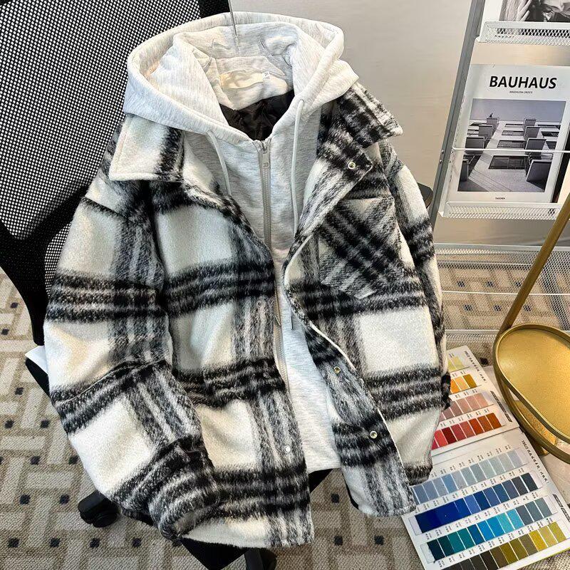 2024 American Style Plaid Hooded Cotton Jacket - Men s Autumn/Winter Two-Piece Coat L чорний
2024 American Style Plaid Hooded Cotton Jacket - Men s Autumn/Winter Two-Piece Coat L чорний