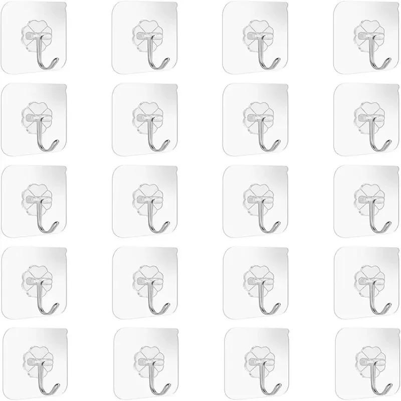 30 Pcs Hooks Transparent Strong Self Adhesive Door Wall Hangers Hooks Suction Heavy Load Rack Cup Sucker For Kitchen Bathroom
30 Pcs Hooks Transparent Strong Self Adhesive Door Wall Hangers Hooks Suction Heavy Load Rack Cup Sucker For Kitchen Bathroom