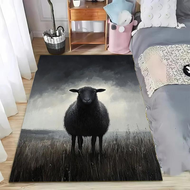 Artistic Black Sheep Field Print Non-slip Soft Washable Area Rug for Kids Room Bedroom Farmhouse Decor Home Decoration 40x60cm
Artistic Black Sheep Field Print Non-slip Soft Washable Area Rug for Kids Room Bedroom Farmhouse Decor Home Decoration 40x60cm
