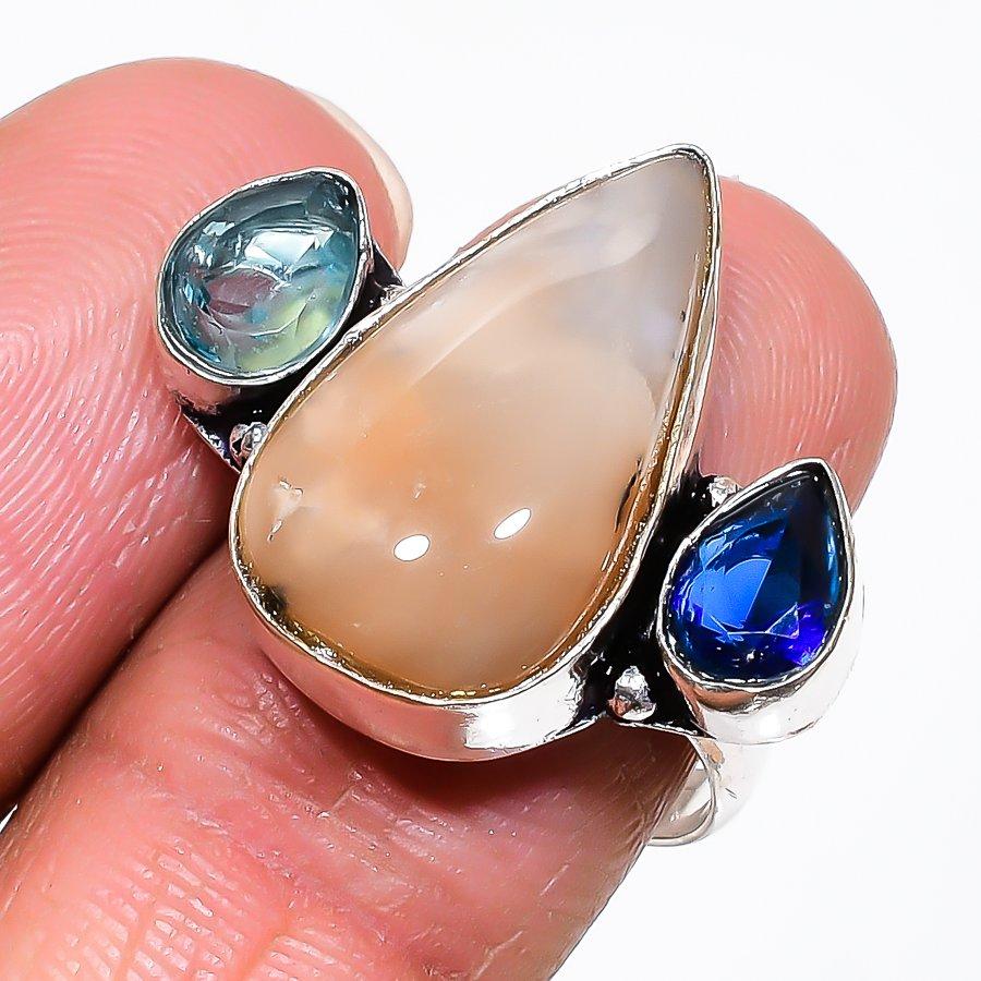 Натуральний Дендритовий Кварц Дорогоцінний Камінь Срібло 925 проби Ювелірна каблучка Розмір 8 AR-16438
Натуральний Дендритовий Кварц Дорогоцінний Камінь Срібло 925 проби Ювелірна каблучка Розмір 8 AR-16438