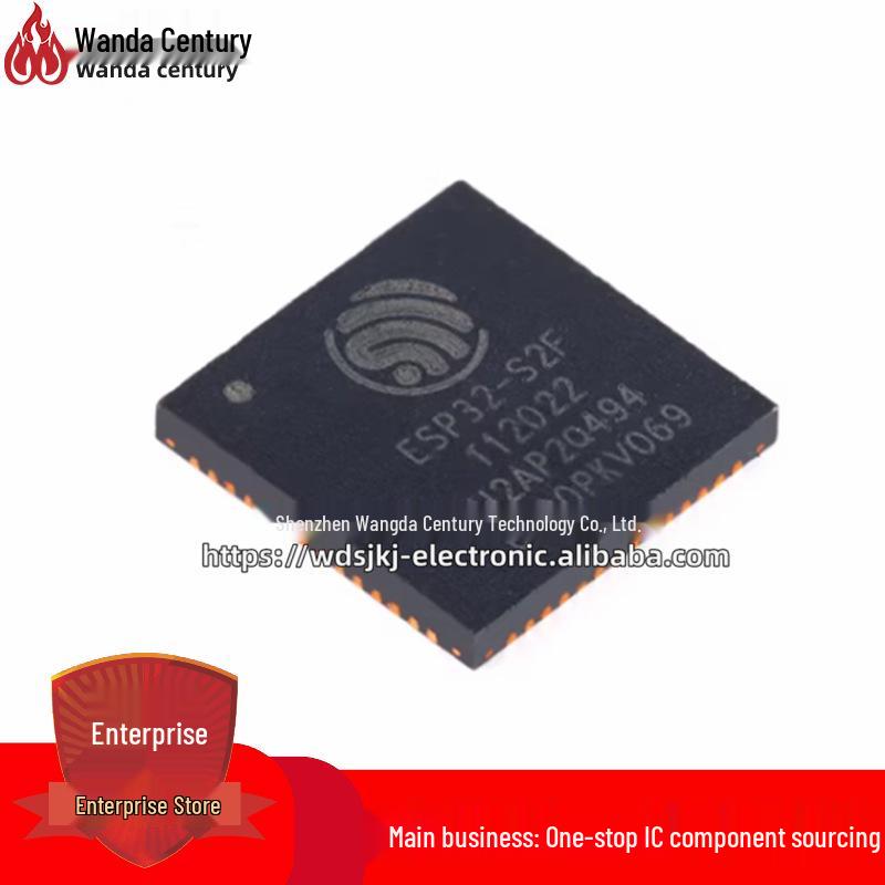 ESP32-S2FH2 Wi-Fi MCU Chip IC with 2MB Memory, QFN-56 Package, Single-Core
ESP32-S2FH2 Wi-Fi MCU Chip IC with 2MB Memory, QFN-56 Package, Single-Core