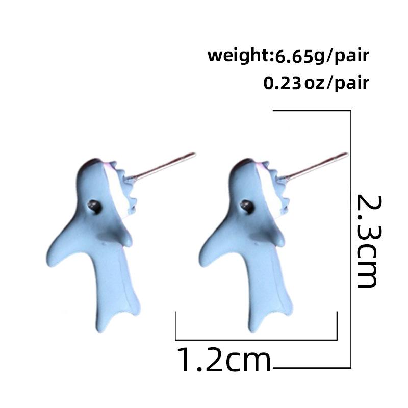European and American small animals bite their ears, dinosaur stud earrings, corgi shark ear jewelry, spray paint, cute mini wholesale
European and American small animals bite their ears, dinosaur stud earrings, corgi shark ear jewelry, spray paint, cute mini wholesale